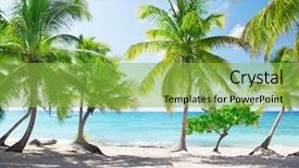  Presentation with dominican republic - Presentation featuring catalina island in dominican republic background and a yellow colored foreground