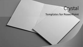  Presentation with blank backgroud - Slide deck featuring catalog - blank notebooks on grey background background and a light gray colored foreground