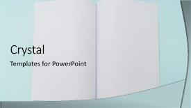  Presentation with brochure - Cool new PPT theme with catalog brochure magazines book mock backdrop and a light gray colored foreground