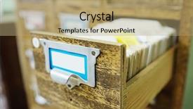  Presentation with library orientation - Colorful slide set enhanced with catalog cards in library backdrop and a  colored foreground