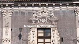  Presentation with baroque - Presentation theme having catania-the-baroque-palace-biscari background and a gray colored foreground