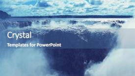  Presentation with filter - Presentation enhanced with cataract - iguassu falls instagram filter background and a ocean colored foreground