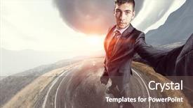  Presentation with best - Slides enhanced with catch your best selfie mixed background and a violet colored foreground