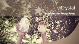  Presentation with artifacts jar - Cool new slide set with catching wishes focus on jar backdrop and a violet colored foreground