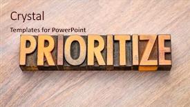  Presentation with blocks - Colorful PPT theme enhanced with categorization - prioritize - word abstract backdrop and a lemonade colored foreground