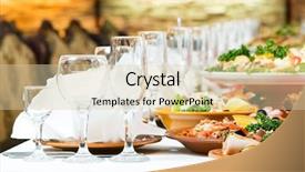  Presentation with catering - Cool new presentation with catering table set service backdrop and a lemonade colored foreground