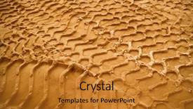  Presentation with tracks - Slides having caterpillar - tracks background and a gold colored foreground