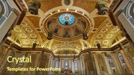  Presentation with roman catholic - Presentation theme enhanced with cathedral basilica of st joseph background and a tawny brown colored foreground