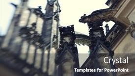  Presentation with czech republic - Audience pleasing slides consisting of cathedral-church-sacred-vitus backdrop and a dark gray colored foreground