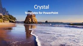  Presentation with new zealand - Presentation design featuring cathedral cove coromandel peninsula new background and a teal colored foreground