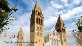  Presentation with history chartres cathedral - Presentation enhanced with cathedral-in-pecs-baranya-county background and a coral colored foreground