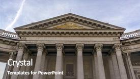  Presentation with st petersburg russia landmarks - PPT theme enhanced with cathedral in saint-petersburg russia background and a dark gray colored foreground