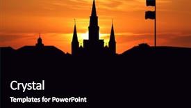  Presentation with new orleans - Presentation design enhanced with cathedral jackson square new orleans background and a black colored foreground