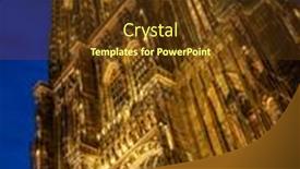  Presentation with notre dame - PPT layouts with cathedral-notre-dame-de-strasbourg background and a tawny brown colored foreground