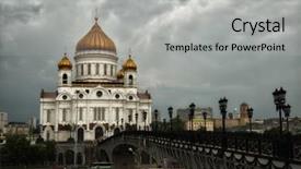  Presentation with christ - Slides consisting of  background and a  colored foreground