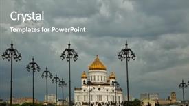  Presentation with christ - Slide deck having  background and a  colored foreground