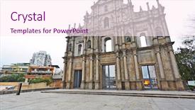  Presentation with paul - Theme featuring cathedral of saint paul background and a pink colored foreground