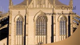  Presentation with kutna hora - Presentation enhanced with cathedral of st barbara kutna hora czech republic background and a coral colored foreground