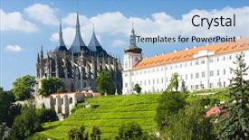  Presentation with kutna hora - Amazing slide set having czechoslovakia - cathedral of st barbara backdrop and a light blue colored foreground