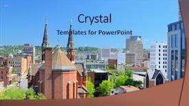  Presentation with paul - Colorful presentation theme enhanced with cathedral of st paul amongst backdrop and a light blue colored foreground