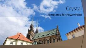  Presentation with peter - Audience pleasing slide set consisting of cathedral-of-st-peter backdrop and a light blue colored foreground