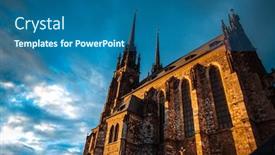  Presentation with paul - Cool new theme with cathedral-of-st-peter backdrop and a ocean colored foreground