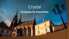  Presentation with peter - Theme featuring cathedral-of-st-peter background and a ocean colored foreground