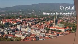  Presentation with virgin mary - Amazing presentation having cathedral-of-the-assumption backdrop and a seafoam green colored foreground