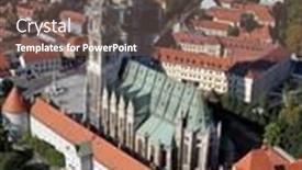  Presentation with virgin mary - PPT theme featuring cathedral-of-the-assumption background and a gray colored foreground