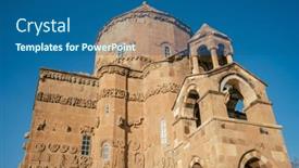  Presentation with holy - PPT layouts consisting of cathedral-of-the-holy-cross background and a ocean colored foreground