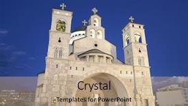  Presentation with resurrection - Cool new slides with cathedral of the resurrection backdrop and a coral colored foreground