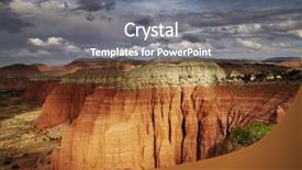  Presentation with capitol - PPT theme having cathedral valley capitol reef national park utah usa background and a gray colored foreground