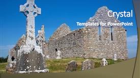  Presentation with graves disease - Presentation theme featuring cathedral with the typical cross background and a teal colored foreground