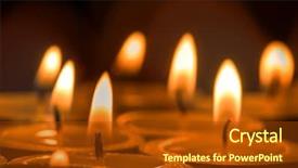  Presentation with catholic advent - Presentation theme featuring catholic advent - candles light in darkness abstract background and a tawny brown colored foreground