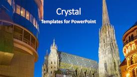  Presentation with christmas tree - Audience pleasing presentation theme consisting of catholic advent - st stephan cathedral and christmas backdrop and a ocean colored foreground