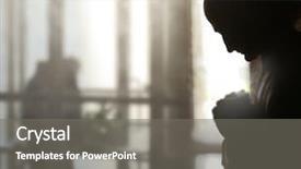  Presentation with fine art - Theme featuring catholic church - conceptual fine art image background and a gray colored foreground