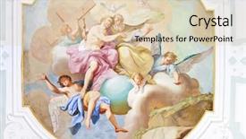  Presentation with religious - Colorful PPT theme enhanced with catholic church - image of a beautiful religious backdrop and a lemonade colored foreground