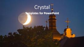  Presentation with catholic - Beautiful slide set featuring catholic-church-in-pinsk-belarus backdrop and a ocean colored foreground