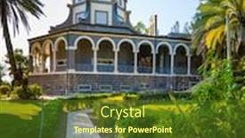  Presentation with bliss - Slides having catholic-church-of-the-beatitudes background and a tawny brown colored foreground