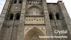  Presentation with christ - Cool new slide deck with catholic cult of the spanish backdrop and a violet colored foreground