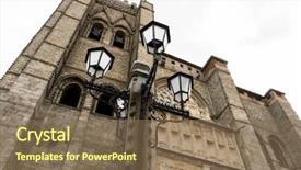  Presentation with christ - PPT theme enhanced with catholic cult of the spanish background and a violet colored foreground