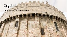  Presentation with christ - Audience pleasing slide set consisting of catholic cult of the spanish backdrop and a lemonade colored foreground