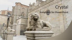  Presentation with christ - PPT theme featuring catholic cult of the spanish background and a mint green colored foreground