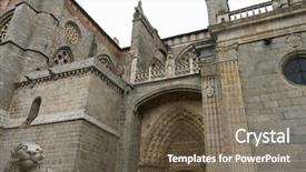  Presentation with christ - Slide set consisting of catholic cult of the spanish background and a tawny brown colored foreground