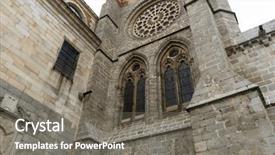  Presentation with christ - PPT theme with catholic cult of the spanish background and a gray colored foreground