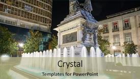  Presentation with kings - Slide deck consisting of catholic kings of spain memorial background and a mint green colored foreground