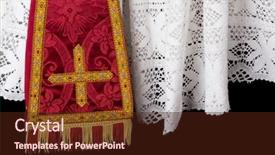  Presentation with red white blue business - PPT theme consisting of vetment - closeup of a red vestment background and a wine colored foreground