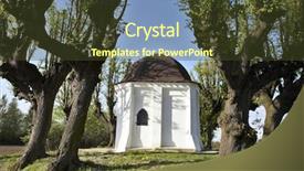  Presentation with catholic - Audience pleasing PPT theme consisting of catholic parish - beautiful chapel in trzebnica poland backdrop and a  colored foreground