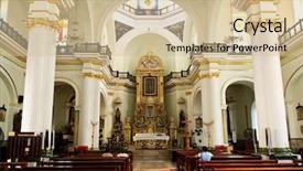  Presentation with mexico - Colorful theme enhanced with catholic parish - our lady of guadalupe church backdrop and a soft green colored foreground