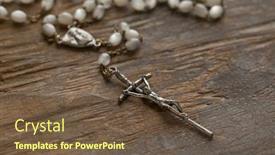  Presentation with catholic old - Cool new presentation theme with catholic-rosary-at-an-old backdrop and a tawny brown colored foreground
